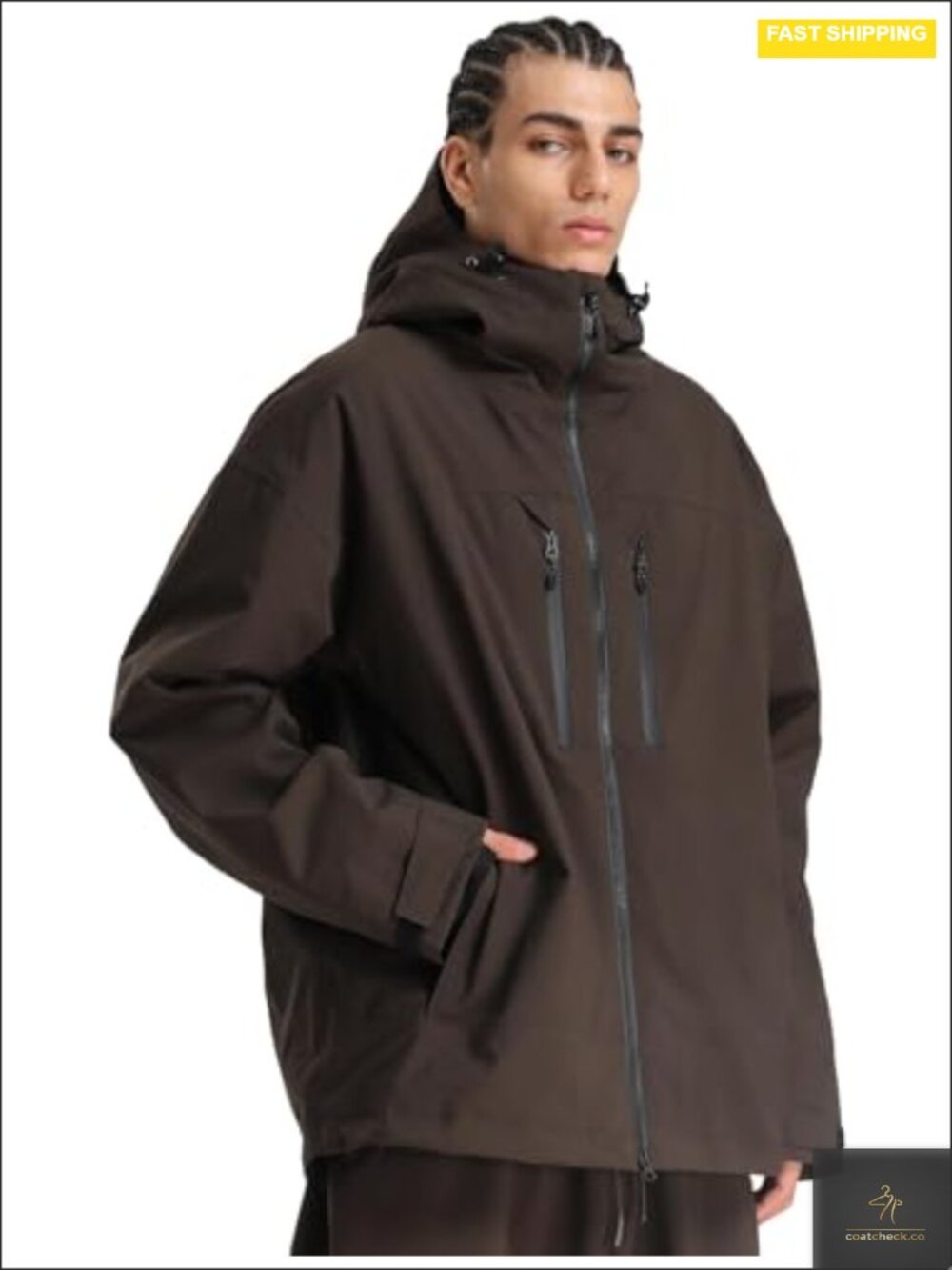 Men's Baggy Snowboard Jacket Insulated Waterproof Ski Coat 15K